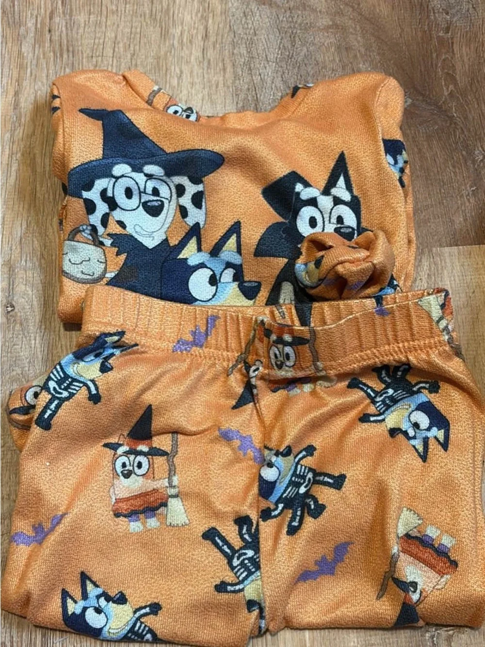 Kids Orange Bluey PJ Set